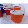 Image 3 : (3) Camping Water Jugs + Soft Cooler and Mugs