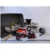 Image 1 : *Tote w/ Lid + Coffee Pots and Car Parts