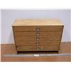 Image 1 : 5 Drawer wooden Cabinet with small compartments in drawers 15” tall 24” wide