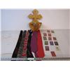 Image 1 : Various country badge-ribbon, church fixture, several ties
