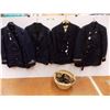 Image 1 : *(3) Uniform Jackets (3 Edmonton Fire Department & 1 CN Rail)+ Basket w/old Belts)