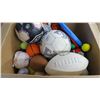 Image 2 : * Box of Assorted Balls and frisbees