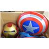 Image 2 : Assorted hats and Superhero Masks and shield