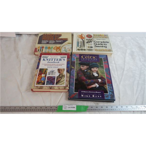 (4) Assorted Knitting books