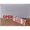 Image 1 : *Closed and Open Signs w/ Metal Hanger