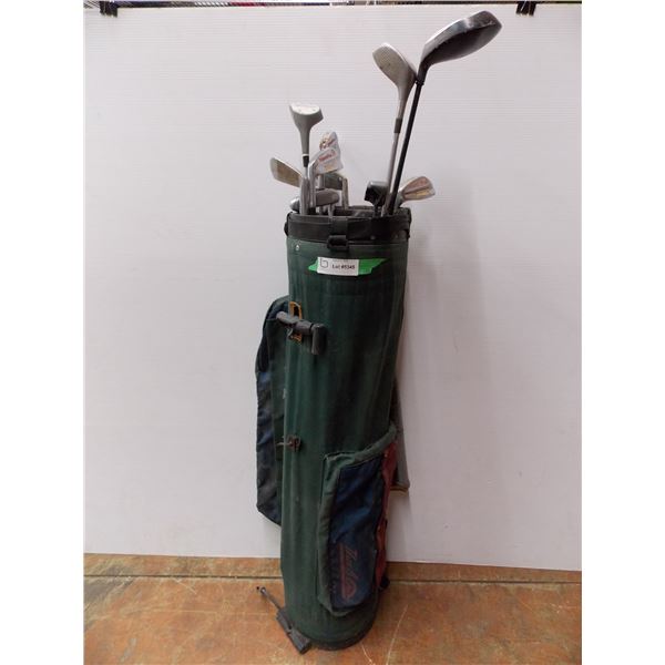 *(12) Golf Clubs Assorted Brands + Bag