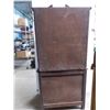 Image 5 : *Antique Wood Cabinet 2-Piece (16x30.5x68)