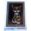 Image 1 : Velvet Cat Painting (Signed)