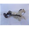 Image 2 : Antique Cast Iron Horse and Wagon
