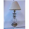 Image 1 : *Antique Brass and Glass Lamp
