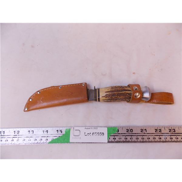 Knife w/ Leather Holder (H22 Made in Germany)