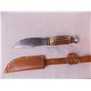 Image 2 : Knife w/ Leather Holder (H22 Made in Germany)