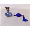 Image 5 : Glass Vanity Items and (4) Perfume Bottles