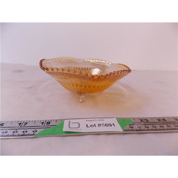 Carnival Glass Footed Dish