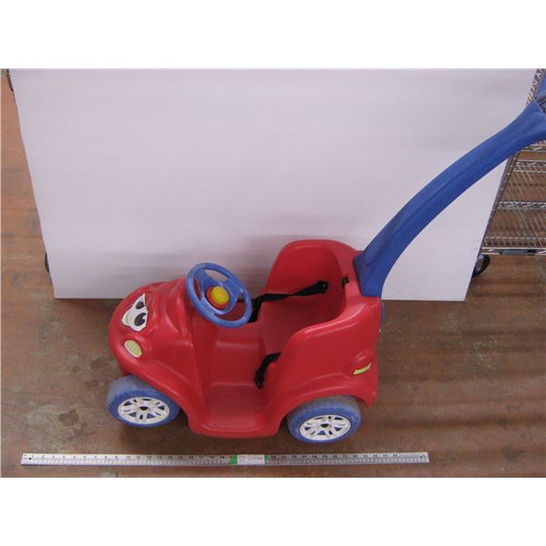 Toddler’s Plastic Push Car with seatbelt Step 2