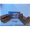 Image 1 : Sewing Basket, Painting, Woodbox