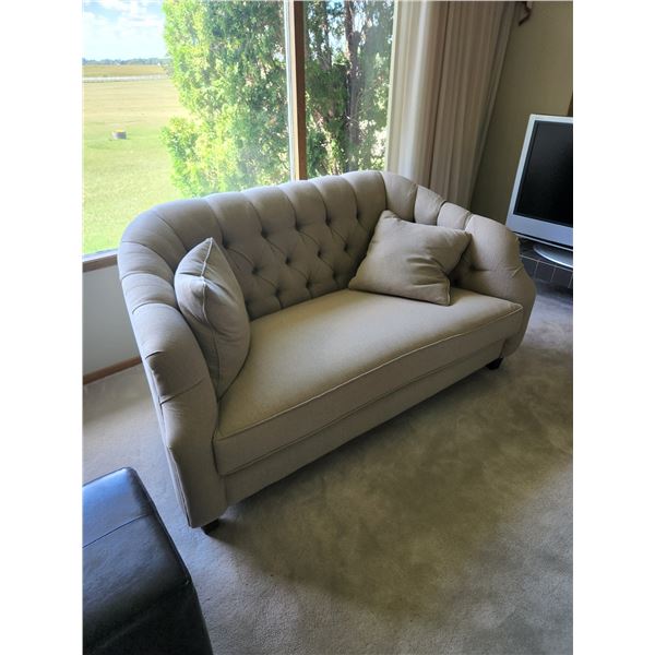 Loveseat - 62" W x 34" D x (16" from seat, or 33" from back)