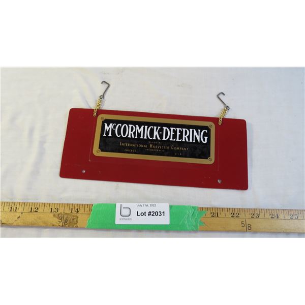 McCormick-Deering Metal advertisement metal sign