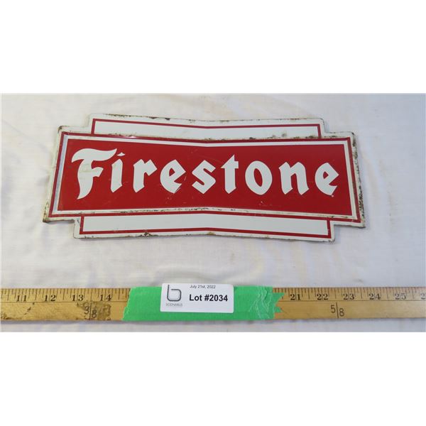 Firestone Metal Sign