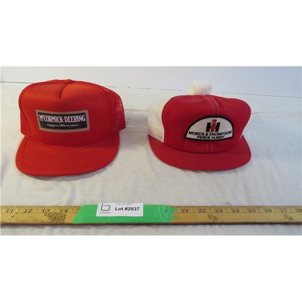 (2) Hats- McCormick and deering and moker and thompson