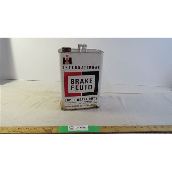 IH Brake Fluid Tin empty
