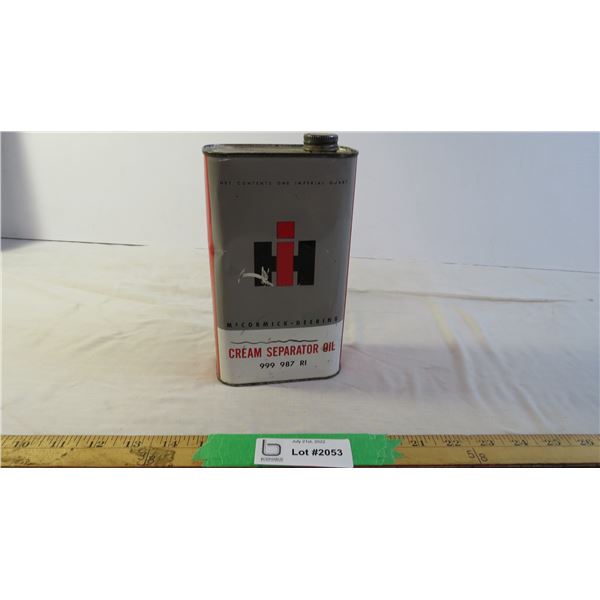 Case IH Cream Separator oil tin