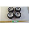Image 1 : (4) Hard plastic truck toy tires