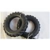 Image 2 : (6) Hard plastic tractor tires and other farm toy accessories
