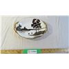 Hand Painted Nippon platter dish with gold trim