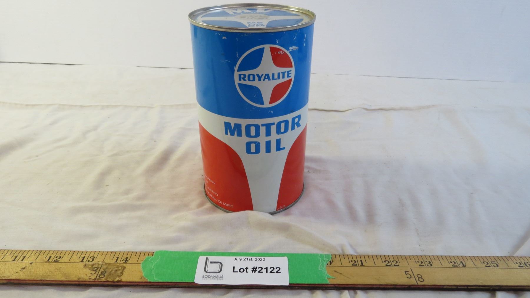 Royalite Racing Oil Royalite Motor Oil Tin- Full - Bodnarus Auctioneering