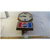 Image 2 : Pepsi plastic wall clock and light