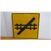 Image 1 : Metal Railroad sign