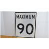 Image 1 : Metal Sign Maximum 90