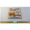 Image 1 : Burgers 25 cents metal sign