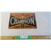 Image 1 : Champion Spark plugs metal sign