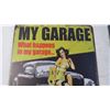 Image 2 : (2) Girl Garage metal signs