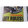 Image 3 : (2) Girl Garage metal signs