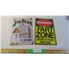 Image 1 : (2) Jim Bean, Fart Zone Metal Signs