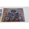 Image 3 : (2) Assorted metal motorbike signs