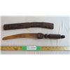 Image 1 : Machete With Leather Scabbard