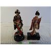 Image 1 : Lot of (2) Music boxes Oriental Ladies (working)