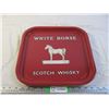 Image 1 : Vintage White Horse Scotch Whiskey Tray