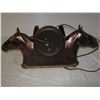 Image 3 : Double Headed Horse Clock - working (Made in Bristol Connecticut)