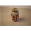 Image 3 : Vintage Polka Dot Pepper Shaker Milk Glass