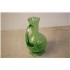 Image 4 : Green Opal Art Glass Pitcher 7 1/2” Tall