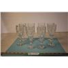 Image 2 : Set of 8 Crystal Pinwheel #2 Wine Glasses 6 1/2” Tall