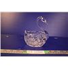 Image 1 : Genuine Hand Cut Lead Crystal Swan Bowl