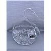 Image 2 : Genuine Hand Cut Lead Crystal Swan Bowl