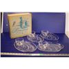 Image 1 : 1950’s Federal Glass “Homestead” 8 Piece Serving Set in original Box