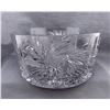 Image 2 : Lead Crystal Pinwheel Jardinière 7 3/4”W x 4” T